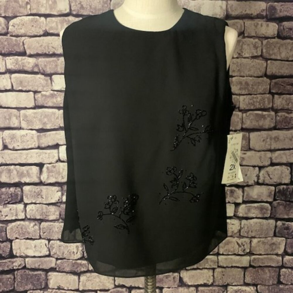 After Dark NWT Sleeveless Bouse Size 2X